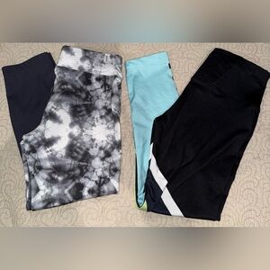 Justice Black and Tie-Dye Leggings Set